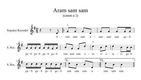 música: A ram sam sam