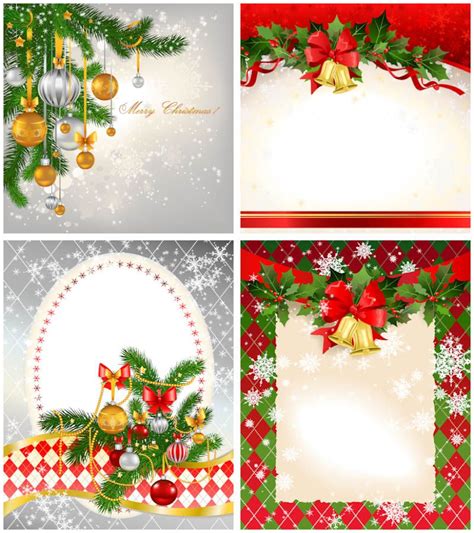 2012 Christmas card templates vector | Vector Graphics Blog – Free ...