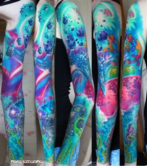 space tattoo sleeve by NikaSamarina on DeviantArt