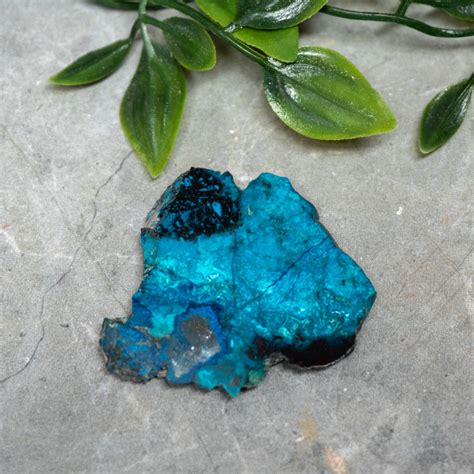 Chrysocolla, Shattuckite, and Tenorite Slab #1 - The Crystal Council