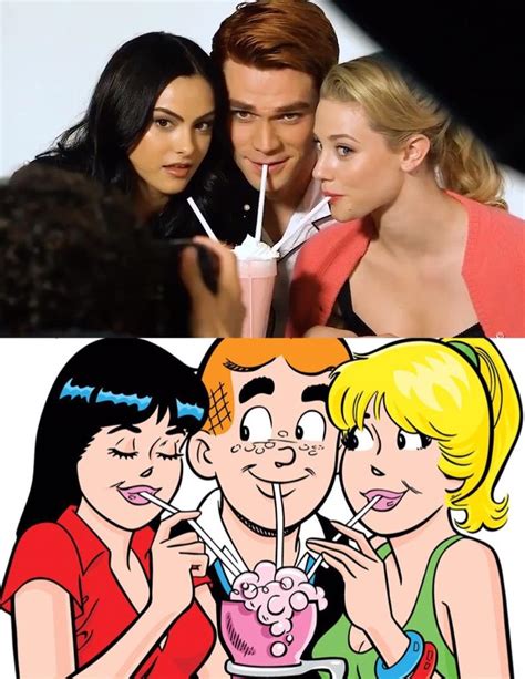 They did the iconic Betty/Archie/Veronica pose! : r/riverdale