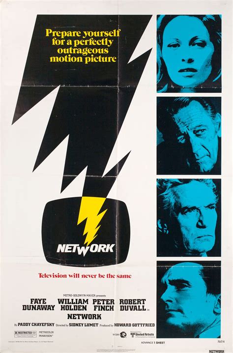 Network Original 1976 U.S. One Sheet Movie Poster - Posteritati Movie ...