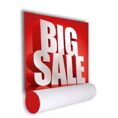 Shop Posters - Pre Printed Sale Posters - Retail Poster Printing