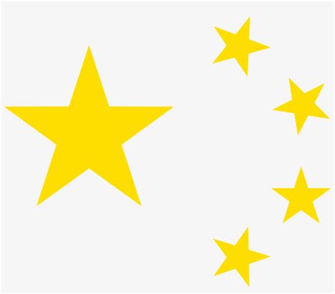 Stars Of China - Chinese Flag Yellow Stars - Free Transparent PNG Download - PNGkey