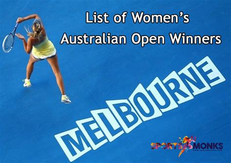 Women's Australian Open Winners | List of Australian Open Women's Champions