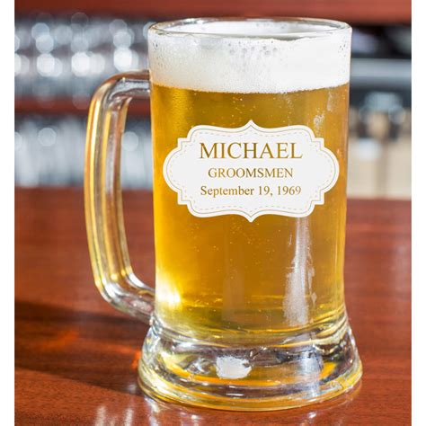 Personalized Beer Mug 16oz - Board Design