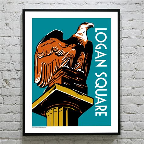 LOGAN SQUARE Chicago Neighborhood Poster - Etsy