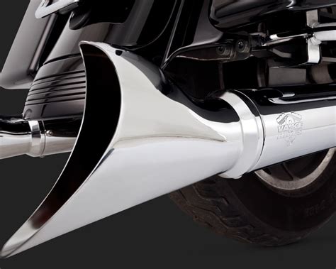 Vance & Hines Fishtail Slip-Ons Exhaust Chrome Harley Davidson Touring - 16775