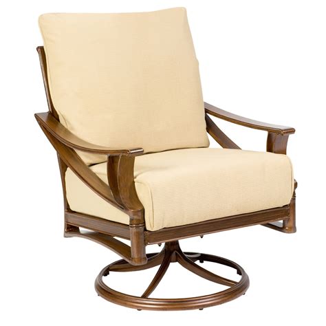 Woodard Briarwood Wrought Iron Swivel Rocking Lounge Chair | 400077