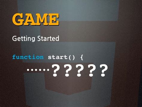 Html5 game programming overview