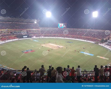 IPL Match at Uppal Stadium Hyderabad India Editorial Image - Image of ...