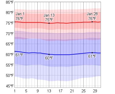 miami weather in january