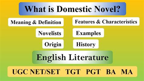 Domestic Novel in English Literature: Definition, Characteristics, History, Examples, and Notes ...