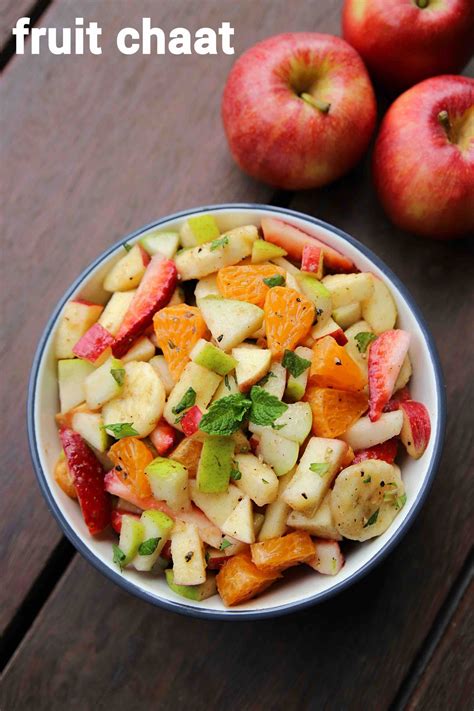 fruit chaat recipe | how to make spiced fruit chaat masala recipe