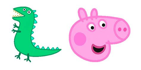 Peppa Pig George & Mr. Dinosaur Animated Cursor - Sweezy Cursor