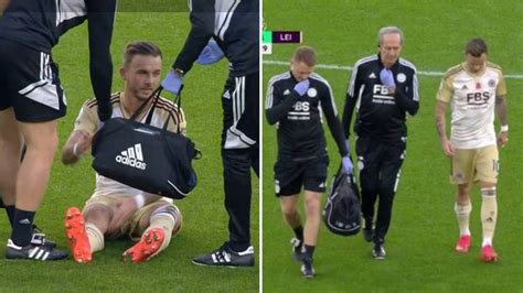 James Maddison limps off injured during West Ham vs Leicester City