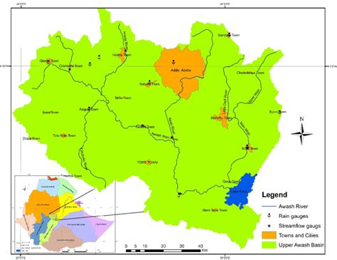 Upper Awash basin location map. | Download Scientific Diagram