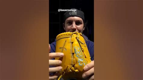 Trevor Bauer's new custom Wagyujb glove - YouTube