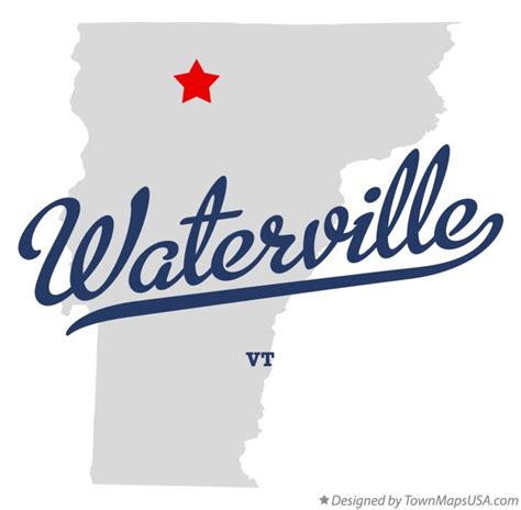 Map of Waterville, VT, Vermont