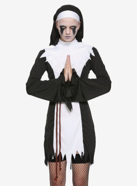 GOTHIC HORROR FILMS EVIL NUN DRESS COSTUME LG NWT HALLOWEEN | eBay