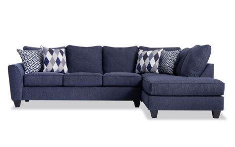 Capri Denim Left Arm Facing Sectional | Sectional, Furniture, Bob's ...