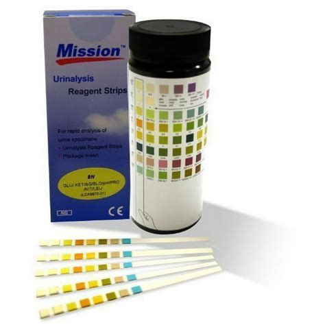 Urine Test Strips Mission 10 Parameter Urinalysis - Pack of 100 Strips - Walmart.com - Walmart.com