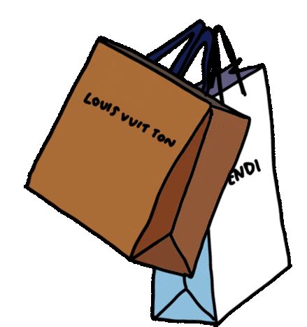 Shopping Bag Shopping Sticker - Shopping Bag Shopping Louis Vuit Ton - Discover & Share GIFs