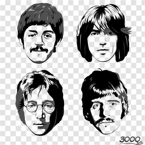 Ringo Starr The Beatles John Lennon Paul McCartney - Silhouette ...