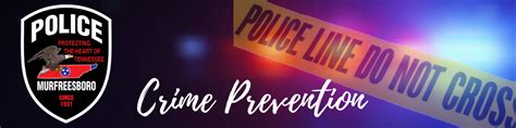 Crime Prevention/Community Programs | Murfreesboro, TN - Official Website