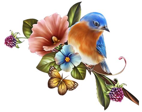 Found on Bing from www.pinterest.com | Folk art flowers, Birds painting ...