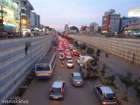 Traffic Jam under the Marathahalli Bridge, Bangalore