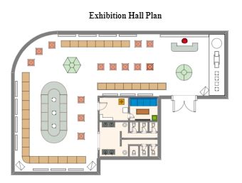 Exhibition Hall Plan | EdrawMax Templates