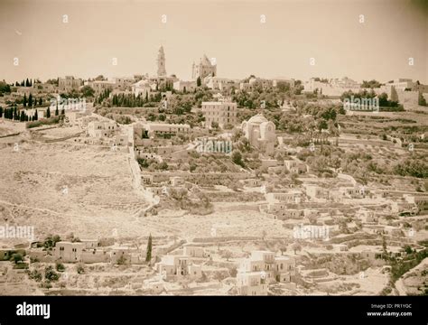 Mt. Zion from above Siloam 1940, Jerusalem, Israel Stock Photo - Alamy