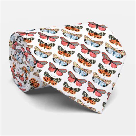 Stylish Butterfly Pattern Neck Tie | Zazzle