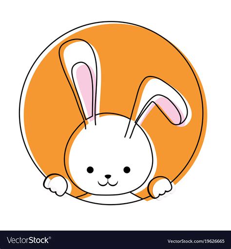 Cute bunny icon Royalty Free Vector Image - VectorStock