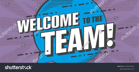 Welcome Team Banner Template Design Greeting Stock Vector (Royalty Free ...