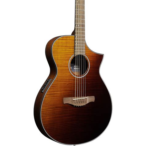 Ibanez AEWC32FM Thinline Acoustic-Electric Guitar Amber Sunset Fade | Guitar Center