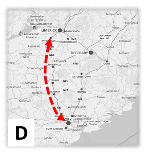 John Paul O' Shea M20 Motorway Map - John Paul O' Shea