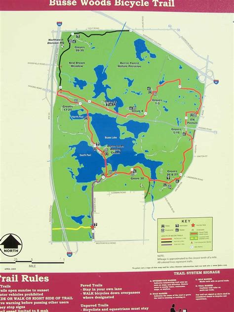 Busse Woods Trail Map - Map Of Naples Florida