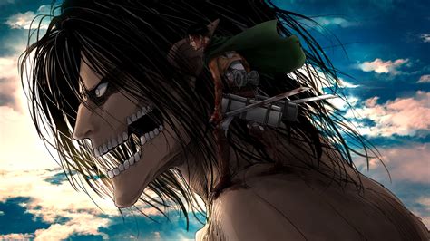 Levi standing on Titan Eren shoulders 4k Ultra HD Wallpaper | Background Image | 3840x2160