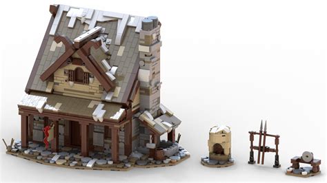 My Lego Skyrim MOC: Warmaiden's Blacksmith : r/lego