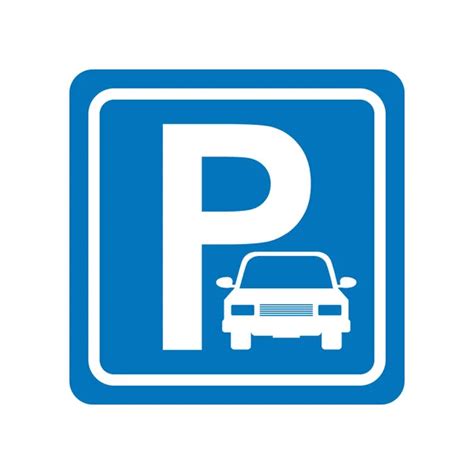 Parking zone sign isolated icon Stock Vector Image by ©yupiramos #135859888