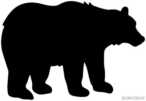 Animal - Black Bear Silhouette | ReadyToCut - Vector Art for CNC - Free DXF Files