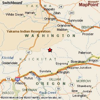 Bickleton, Washington Area Map & More