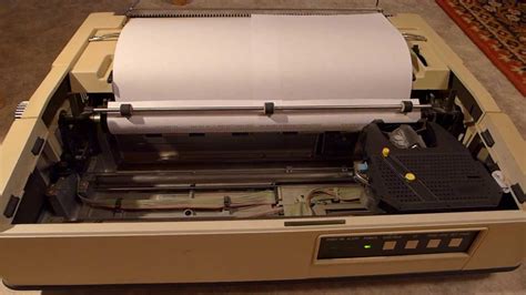 TEC F10-40 daisywheel printer in action - YouTube