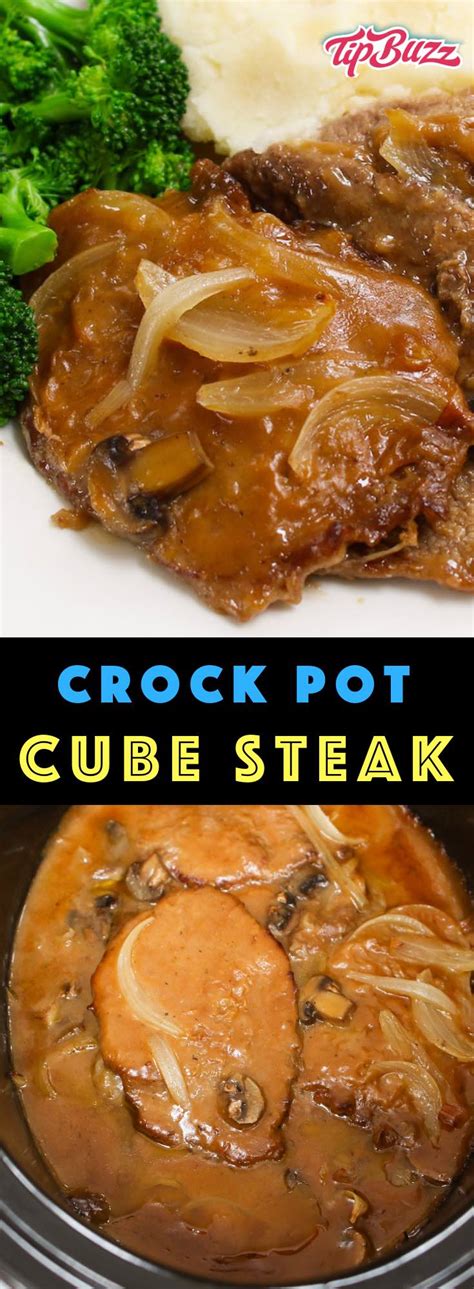 Crock Pot Cube Steak with Gravy - TipBuzz