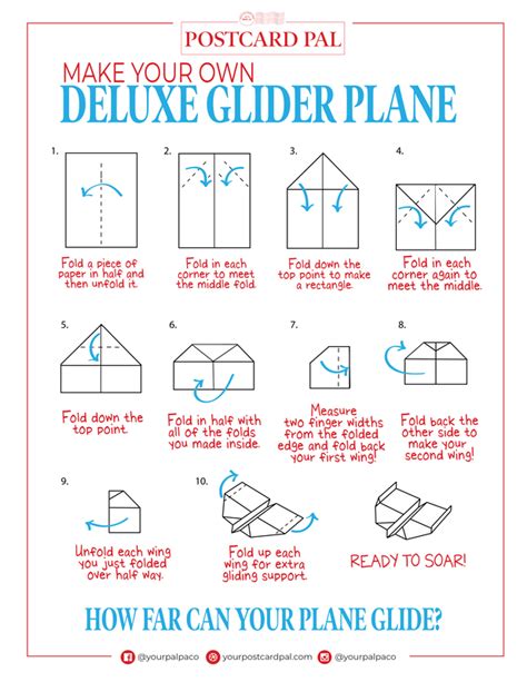 Step by Step Paper Airplane Directions - Deluxe Glider Plane | Make a ...