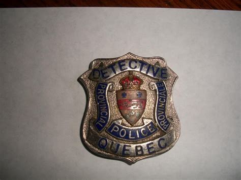 Canadian/ Quebec Police badge | Police badge, Police, Badge