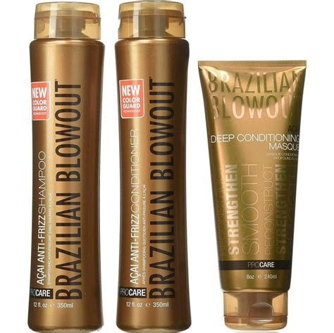 Brazilian Blowout Acai Anti Frizz Shampoo and Conditioner Duo 12 oz. with Mask 8 oz. | Anti ...