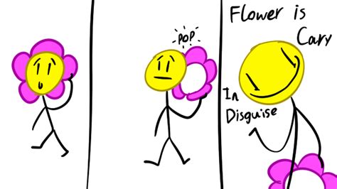 bfdi Flower is Cary by PinkiesClone on DeviantArt